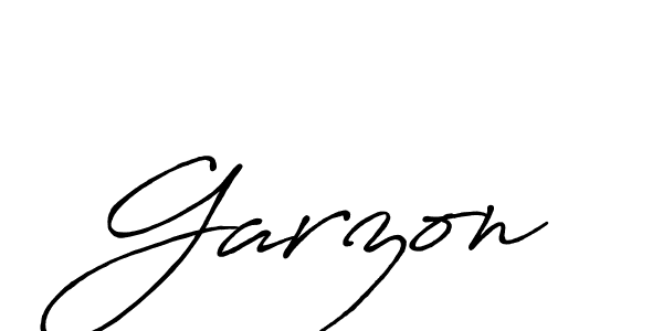 Make a beautiful signature design for name Garzon. With this signature (Antro_Vectra_Bolder) style, you can create a handwritten signature for free. Garzon signature style 7 images and pictures png