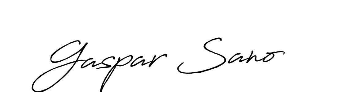 Also You can easily find your signature by using the search form. We will create Gaspar Sano name handwritten signature images for you free of cost using Antro_Vectra_Bolder sign style. Gaspar Sano signature style 7 images and pictures png