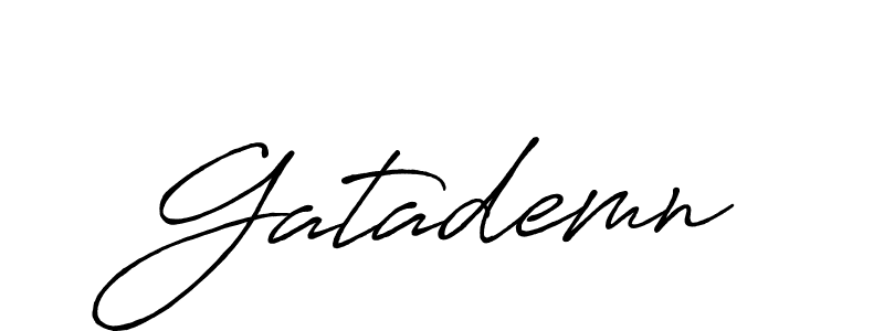 Antro_Vectra_Bolder is a professional signature style that is perfect for those who want to add a touch of class to their signature. It is also a great choice for those who want to make their signature more unique. Get Gatademn name to fancy signature for free. Gatademn signature style 7 images and pictures png