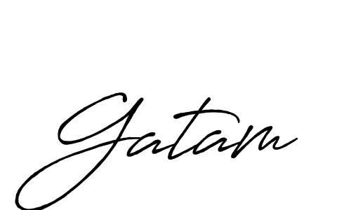 This is the best signature style for the Gatam name. Also you like these signature font (Antro_Vectra_Bolder). Mix name signature. Gatam signature style 7 images and pictures png