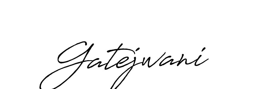 Also we have Gatejwani name is the best signature style. Create professional handwritten signature collection using Antro_Vectra_Bolder autograph style. Gatejwani signature style 7 images and pictures png