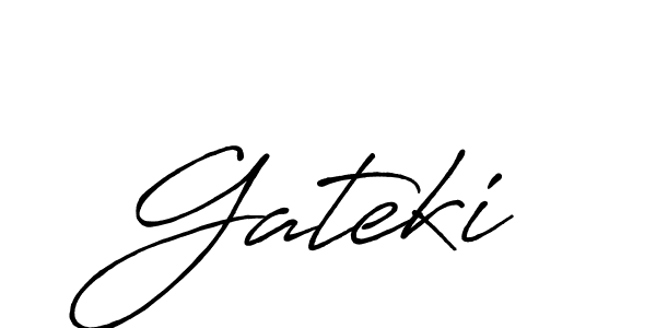 Also we have Gateki name is the best signature style. Create professional handwritten signature collection using Antro_Vectra_Bolder autograph style. Gateki signature style 7 images and pictures png