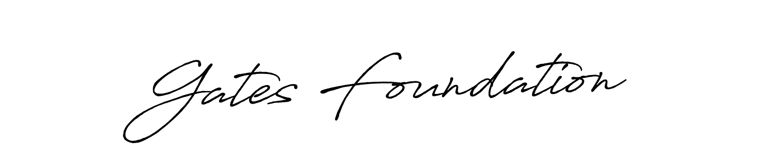 It looks lik you need a new signature style for name Gates Foundation. Design unique handwritten (Antro_Vectra_Bolder) signature with our free signature maker in just a few clicks. Gates Foundation signature style 7 images and pictures png