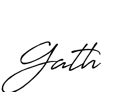 Make a beautiful signature design for name Gath. Use this online signature maker to create a handwritten signature for free. Gath signature style 7 images and pictures png