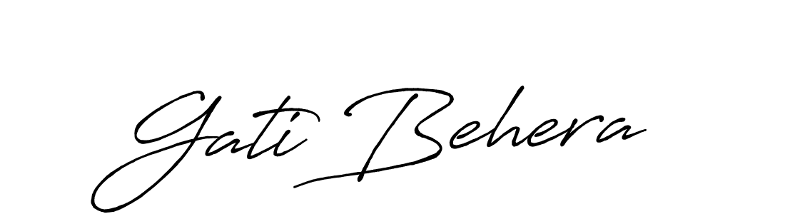 Also we have Gati Behera name is the best signature style. Create professional handwritten signature collection using Antro_Vectra_Bolder autograph style. Gati Behera signature style 7 images and pictures png