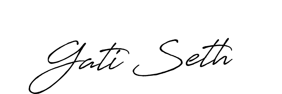 This is the best signature style for the Gati Seth name. Also you like these signature font (Antro_Vectra_Bolder). Mix name signature. Gati Seth signature style 7 images and pictures png