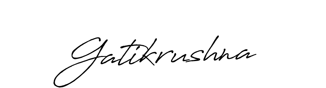 Gatikrushna stylish signature style. Best Handwritten Sign (Antro_Vectra_Bolder) for my name. Handwritten Signature Collection Ideas for my name Gatikrushna. Gatikrushna signature style 7 images and pictures png