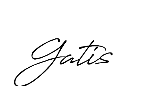 How to make Gatis name signature. Use Antro_Vectra_Bolder style for creating short signs online. This is the latest handwritten sign. Gatis signature style 7 images and pictures png