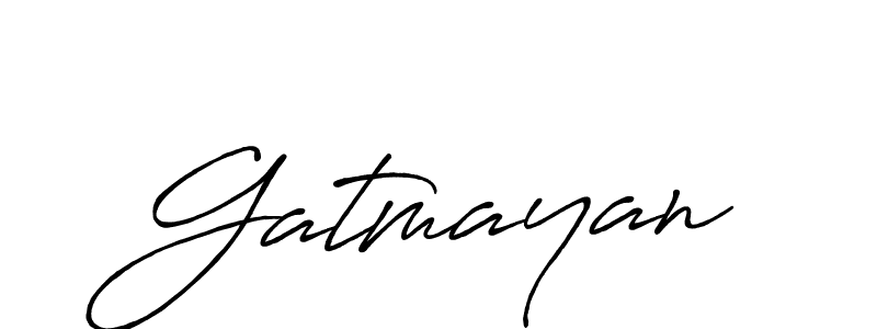Also we have Gatmayan name is the best signature style. Create professional handwritten signature collection using Antro_Vectra_Bolder autograph style. Gatmayan signature style 7 images and pictures png
