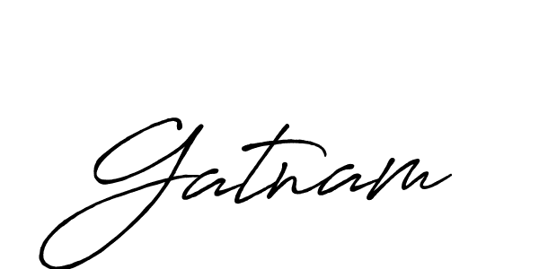 How to make Gatnam signature? Antro_Vectra_Bolder is a professional autograph style. Create handwritten signature for Gatnam name. Gatnam signature style 7 images and pictures png