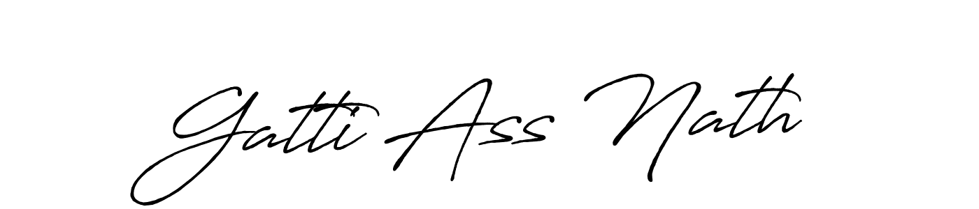 Design your own signature with our free online signature maker. With this signature software, you can create a handwritten (Antro_Vectra_Bolder) signature for name Gatti Ass Nath. Gatti Ass Nath signature style 7 images and pictures png