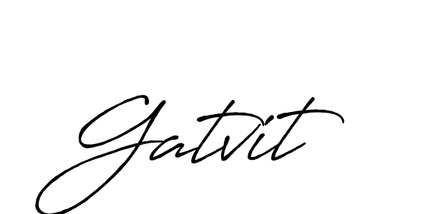 Make a beautiful signature design for name Gatvit. Use this online signature maker to create a handwritten signature for free. Gatvit signature style 7 images and pictures png