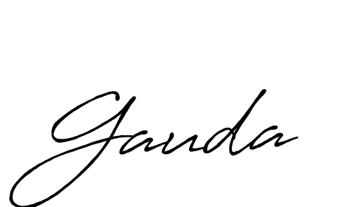 Design your own signature with our free online signature maker. With this signature software, you can create a handwritten (Antro_Vectra_Bolder) signature for name Gauda. Gauda signature style 7 images and pictures png