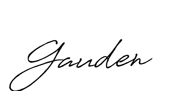 Make a beautiful signature design for name Gauden. Use this online signature maker to create a handwritten signature for free. Gauden signature style 7 images and pictures png