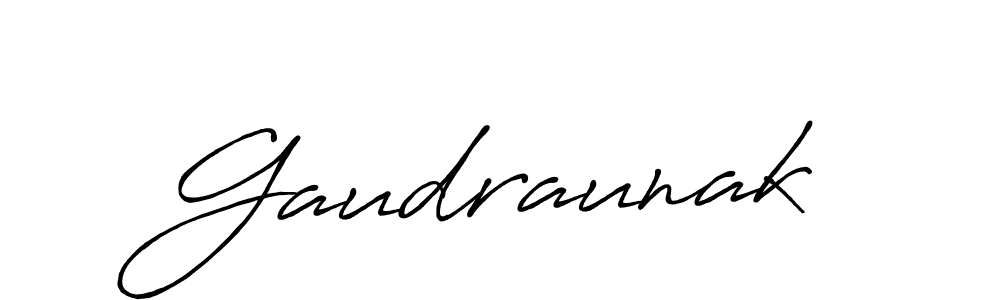 How to make Gaudraunak signature? Antro_Vectra_Bolder is a professional autograph style. Create handwritten signature for Gaudraunak name. Gaudraunak signature style 7 images and pictures png