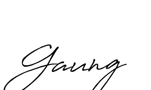 Gaung stylish signature style. Best Handwritten Sign (Antro_Vectra_Bolder) for my name. Handwritten Signature Collection Ideas for my name Gaung. Gaung signature style 7 images and pictures png