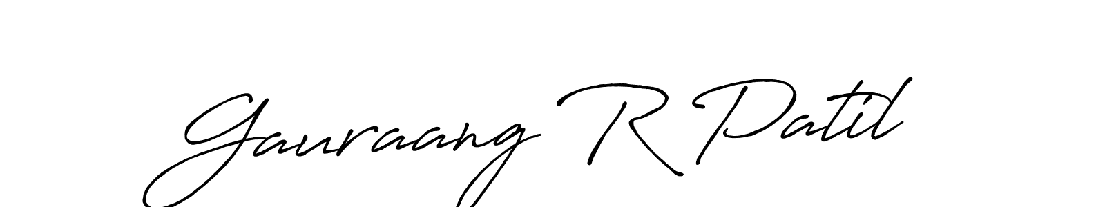 Use a signature maker to create a handwritten signature online. With this signature software, you can design (Antro_Vectra_Bolder) your own signature for name Gauraang R Patil. Gauraang R Patil signature style 7 images and pictures png