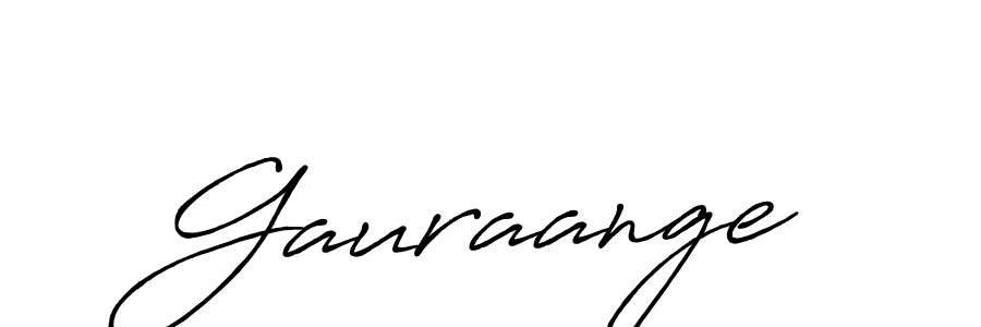 Make a beautiful signature design for name Gauraange. With this signature (Antro_Vectra_Bolder) style, you can create a handwritten signature for free. Gauraange signature style 7 images and pictures png
