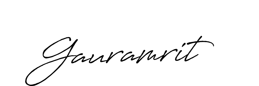 The best way (Antro_Vectra_Bolder) to make a short signature is to pick only two or three words in your name. The name Gauramrit include a total of six letters. For converting this name. Gauramrit signature style 7 images and pictures png