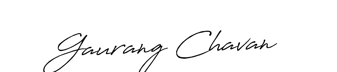 Design your own signature with our free online signature maker. With this signature software, you can create a handwritten (Antro_Vectra_Bolder) signature for name Gaurang Chavan. Gaurang Chavan signature style 7 images and pictures png