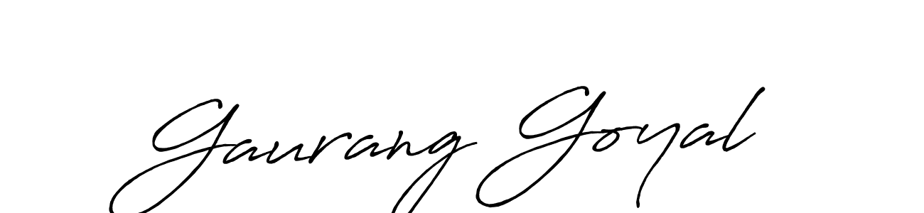 Also we have Gaurang Goyal name is the best signature style. Create professional handwritten signature collection using Antro_Vectra_Bolder autograph style. Gaurang Goyal signature style 7 images and pictures png