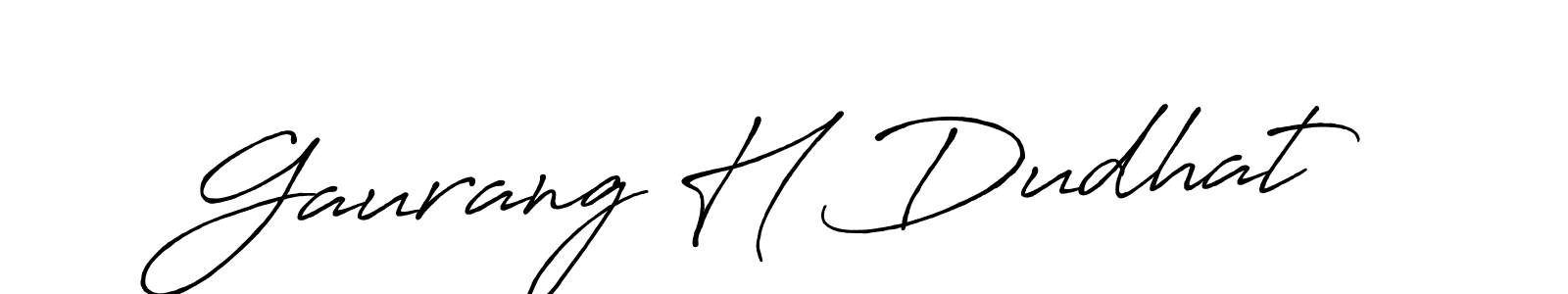 You can use this online signature creator to create a handwritten signature for the name Gaurang H Dudhat. This is the best online autograph maker. Gaurang H Dudhat signature style 7 images and pictures png