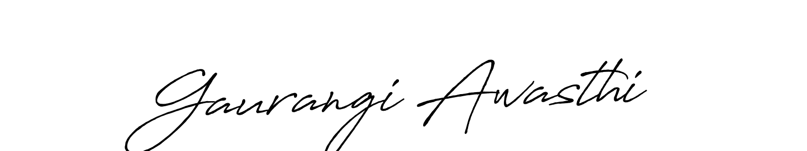 This is the best signature style for the Gaurangi Awasthi name. Also you like these signature font (Antro_Vectra_Bolder). Mix name signature. Gaurangi Awasthi signature style 7 images and pictures png