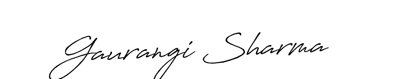 Also You can easily find your signature by using the search form. We will create Gaurangi Sharma name handwritten signature images for you free of cost using Antro_Vectra_Bolder sign style. Gaurangi Sharma signature style 7 images and pictures png