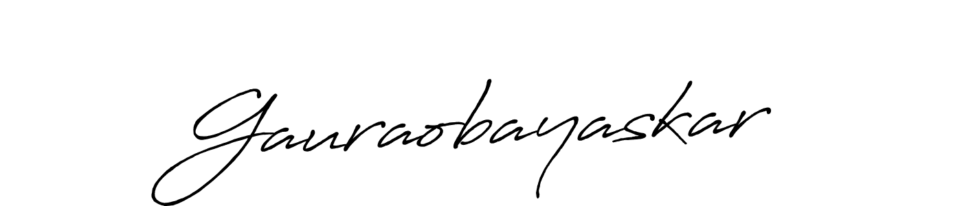 Gauraobayaskar stylish signature style. Best Handwritten Sign (Antro_Vectra_Bolder) for my name. Handwritten Signature Collection Ideas for my name Gauraobayaskar. Gauraobayaskar signature style 7 images and pictures png