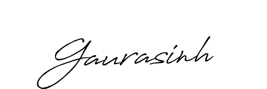 Gaurasinh stylish signature style. Best Handwritten Sign (Antro_Vectra_Bolder) for my name. Handwritten Signature Collection Ideas for my name Gaurasinh. Gaurasinh signature style 7 images and pictures png