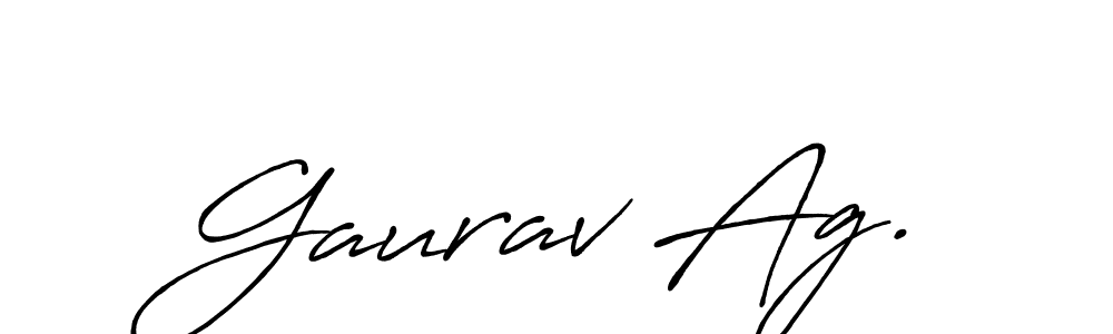 Use a signature maker to create a handwritten signature online. With this signature software, you can design (Antro_Vectra_Bolder) your own signature for name Gaurav Ag.. Gaurav Ag. signature style 7 images and pictures png