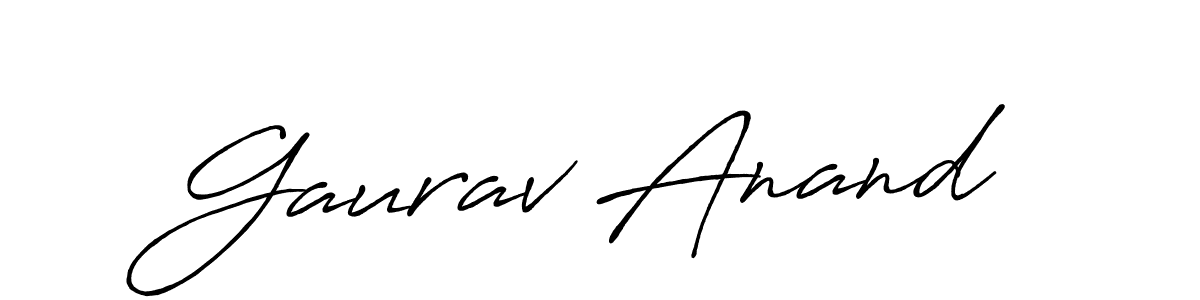 Design your own signature with our free online signature maker. With this signature software, you can create a handwritten (Antro_Vectra_Bolder) signature for name Gaurav Anand. Gaurav Anand signature style 7 images and pictures png