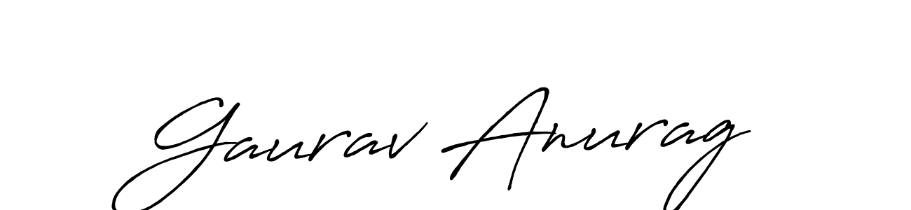 Make a short Gaurav Anurag signature style. Manage your documents anywhere anytime using Antro_Vectra_Bolder. Create and add eSignatures, submit forms, share and send files easily. Gaurav Anurag signature style 7 images and pictures png