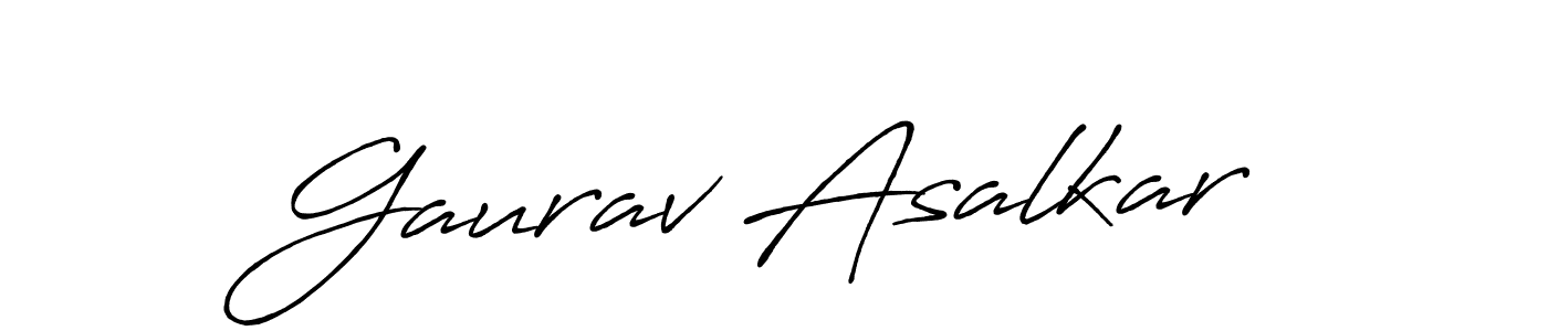 The best way (Antro_Vectra_Bolder) to make a short signature is to pick only two or three words in your name. The name Gaurav Asalkar include a total of six letters. For converting this name. Gaurav Asalkar signature style 7 images and pictures png