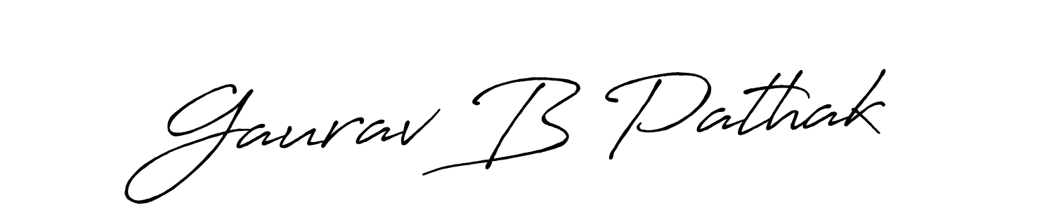 It looks lik you need a new signature style for name Gaurav B Pathak. Design unique handwritten (Antro_Vectra_Bolder) signature with our free signature maker in just a few clicks. Gaurav B Pathak signature style 7 images and pictures png