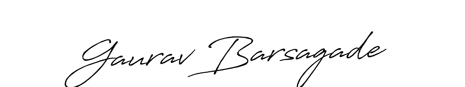 How to make Gaurav Barsagade signature? Antro_Vectra_Bolder is a professional autograph style. Create handwritten signature for Gaurav Barsagade name. Gaurav Barsagade signature style 7 images and pictures png