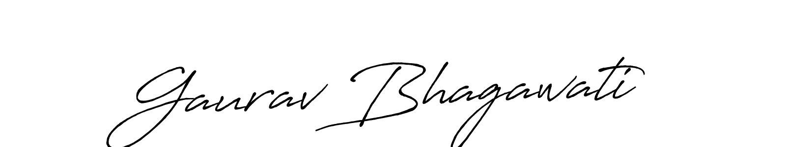 Antro_Vectra_Bolder is a professional signature style that is perfect for those who want to add a touch of class to their signature. It is also a great choice for those who want to make their signature more unique. Get Gaurav Bhagawati name to fancy signature for free. Gaurav Bhagawati signature style 7 images and pictures png