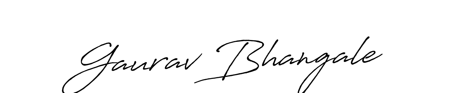 You should practise on your own different ways (Antro_Vectra_Bolder) to write your name (Gaurav Bhangale) in signature. don't let someone else do it for you. Gaurav Bhangale signature style 7 images and pictures png