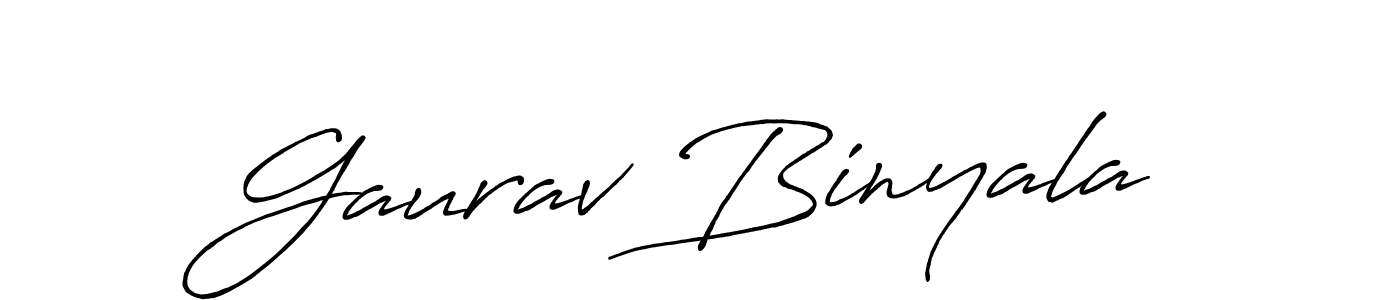 if you are searching for the best signature style for your name Gaurav Binyala. so please give up your signature search. here we have designed multiple signature styles  using Antro_Vectra_Bolder. Gaurav Binyala signature style 7 images and pictures png