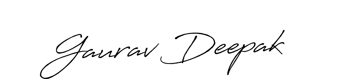 You should practise on your own different ways (Antro_Vectra_Bolder) to write your name (Gaurav Deepak) in signature. don't let someone else do it for you. Gaurav Deepak signature style 7 images and pictures png