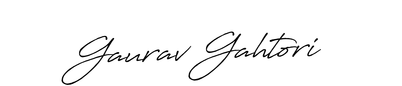 Also we have Gaurav Gahtori name is the best signature style. Create professional handwritten signature collection using Antro_Vectra_Bolder autograph style. Gaurav Gahtori signature style 7 images and pictures png