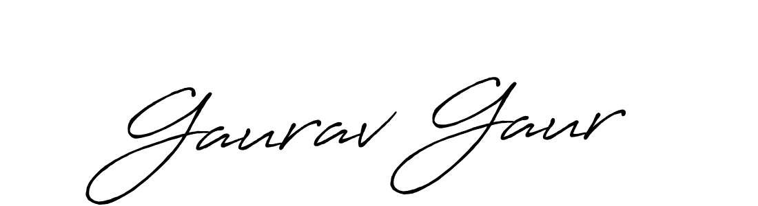 Make a beautiful signature design for name Gaurav Gaur. With this signature (Antro_Vectra_Bolder) style, you can create a handwritten signature for free. Gaurav Gaur signature style 7 images and pictures png