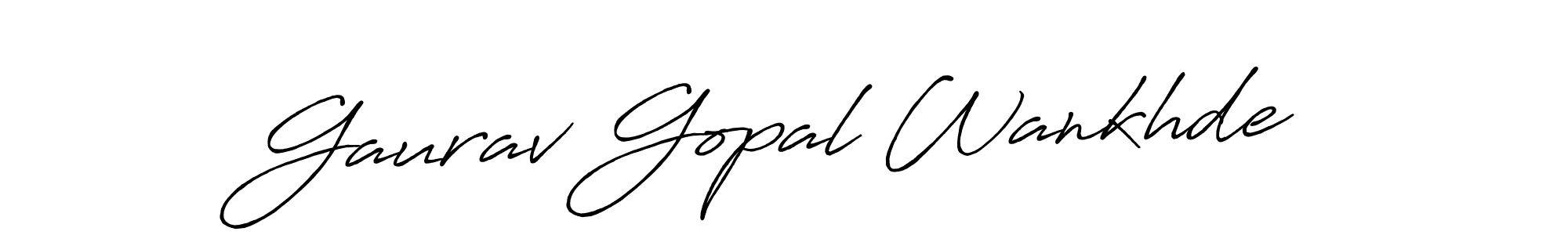 Also You can easily find your signature by using the search form. We will create Gaurav Gopal Wankhde name handwritten signature images for you free of cost using Antro_Vectra_Bolder sign style. Gaurav Gopal Wankhde signature style 7 images and pictures png