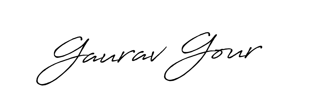 You should practise on your own different ways (Antro_Vectra_Bolder) to write your name (Gaurav Gour) in signature. don't let someone else do it for you. Gaurav Gour signature style 7 images and pictures png