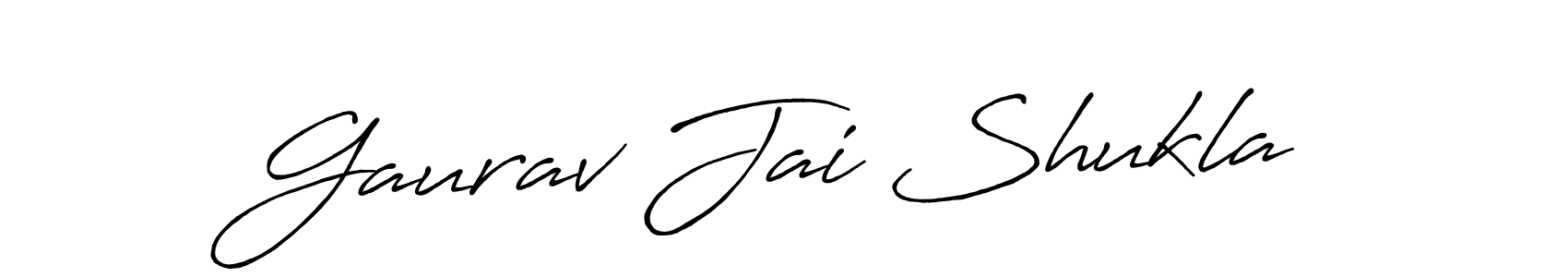 How to make Gaurav Jai Shukla signature? Antro_Vectra_Bolder is a professional autograph style. Create handwritten signature for Gaurav Jai Shukla name. Gaurav Jai Shukla signature style 7 images and pictures png