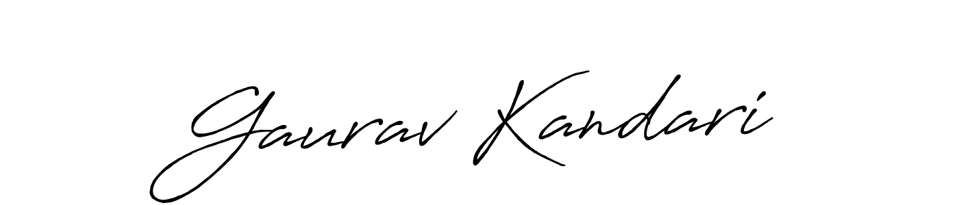 Similarly Antro_Vectra_Bolder is the best handwritten signature design. Signature creator online .You can use it as an online autograph creator for name Gaurav Kandari. Gaurav Kandari signature style 7 images and pictures png