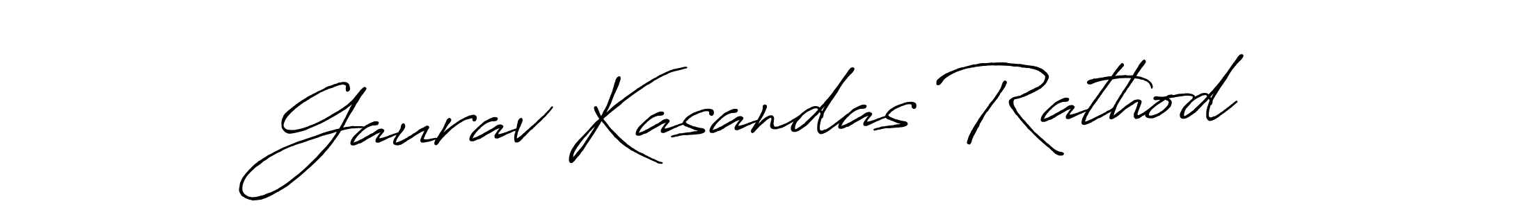 Create a beautiful signature design for name Gaurav Kasandas Rathod. With this signature (Antro_Vectra_Bolder) fonts, you can make a handwritten signature for free. Gaurav Kasandas Rathod signature style 7 images and pictures png