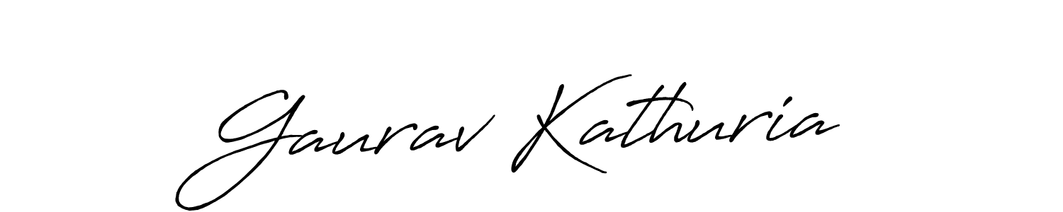 How to make Gaurav Kathuria signature? Antro_Vectra_Bolder is a professional autograph style. Create handwritten signature for Gaurav Kathuria name. Gaurav Kathuria signature style 7 images and pictures png