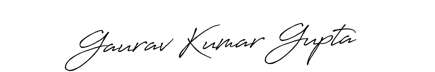 Gaurav Kumar Gupta stylish signature style. Best Handwritten Sign (Antro_Vectra_Bolder) for my name. Handwritten Signature Collection Ideas for my name Gaurav Kumar Gupta. Gaurav Kumar Gupta signature style 7 images and pictures png
