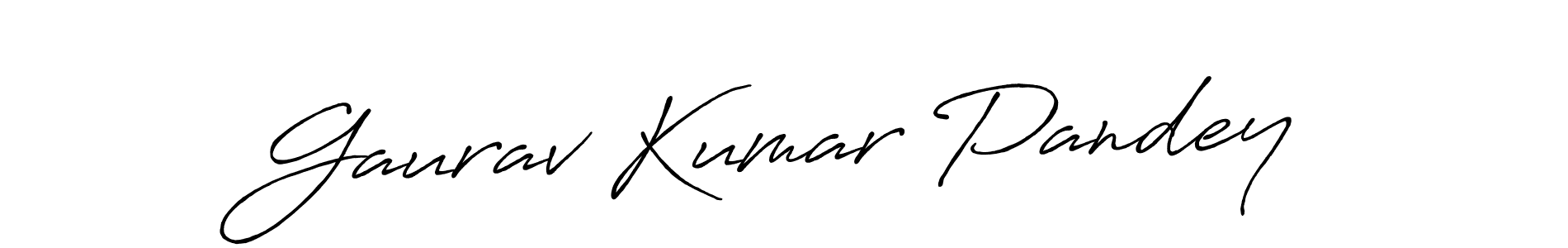 How to make Gaurav Kumar Pandey signature? Antro_Vectra_Bolder is a professional autograph style. Create handwritten signature for Gaurav Kumar Pandey name. Gaurav Kumar Pandey signature style 7 images and pictures png